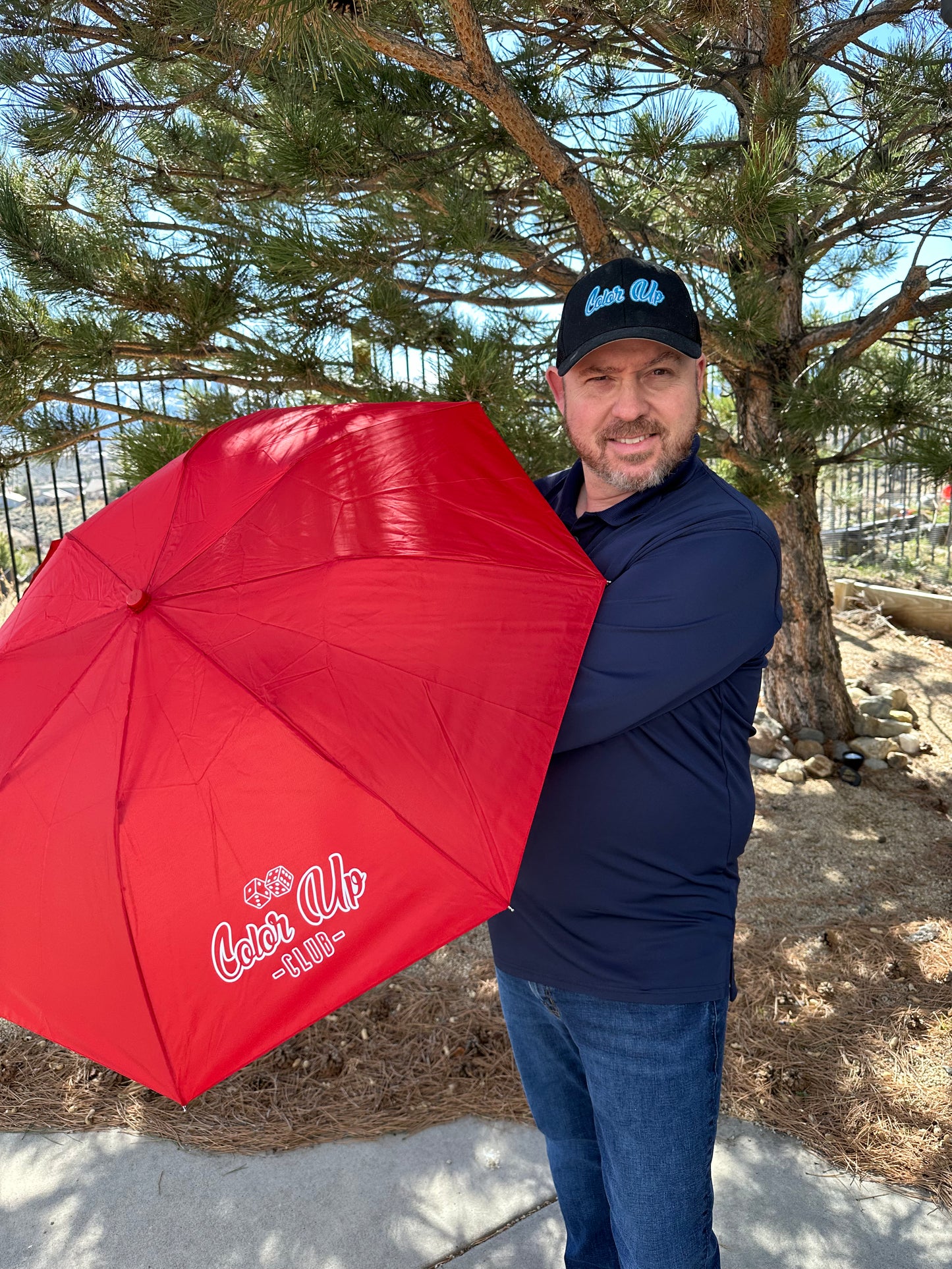 Color Up 42" Folding Umbrella with Auto Open