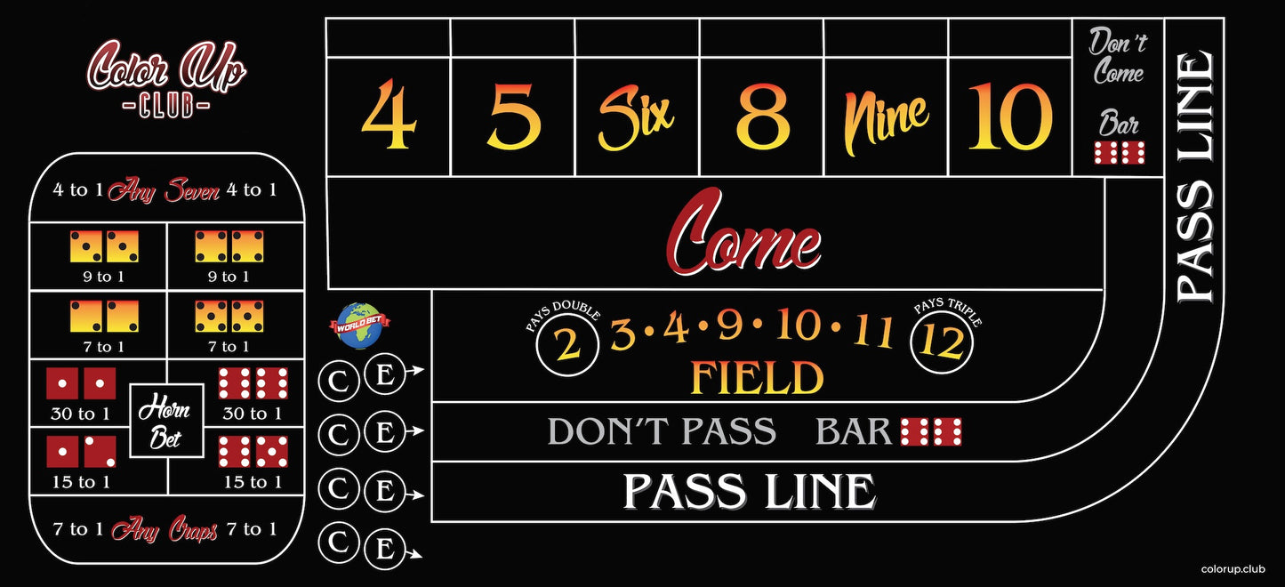 Craps Desktop Layout